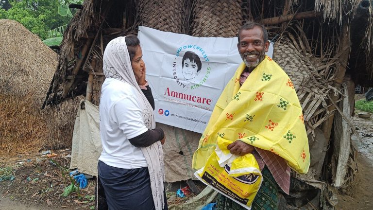 Clothes Distribution Ammucare in Puri Orissa