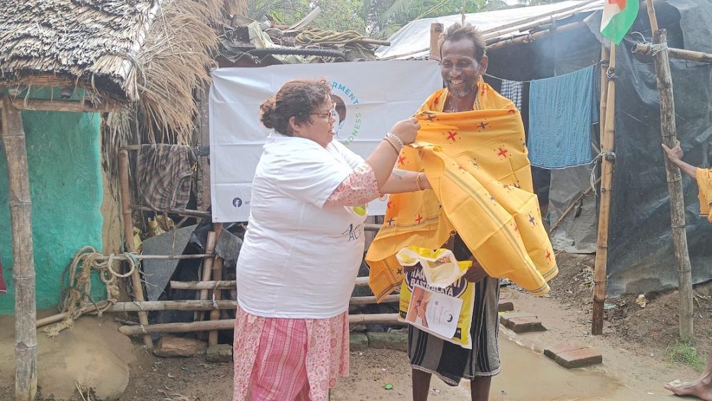 Clothes Distribution at Balanga Orissa